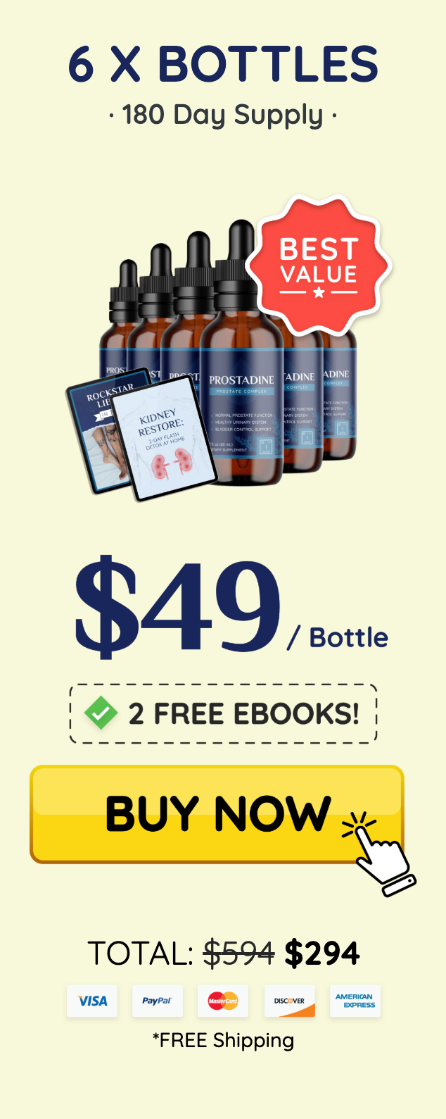 Prostadine Buy 6 Bottles